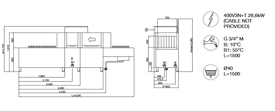 TUNNEL LINE tm250e